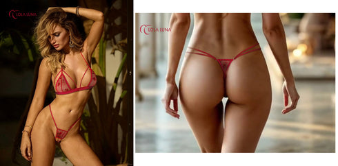 Valentina Open G-String – Passion & Jewel Detail
