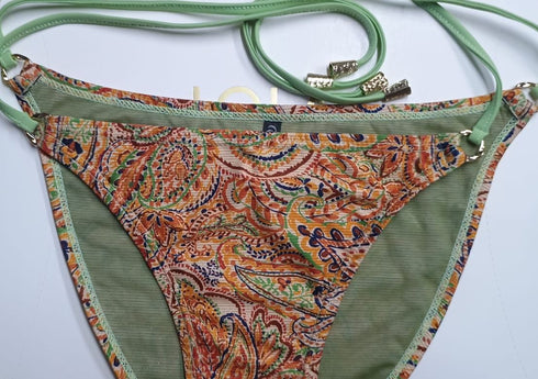 Aventuri · Classic Knot Bikini · Multi-Color Paisley bikini - lolaluna.com