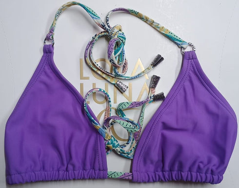 Calcie · Classic Bikini Tie-Side · Tropical Pastel bikini - lolaluna.com