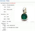 Emerald Gift Set / Celeste open Thong + Necklace in a Lovely Case Open G-string - lolaluna.com