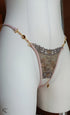 Charline Pink Open Thong – Romantic Lace & Jewel Chains