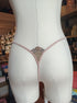 Charline Pink Open Thong – Romantic Lace & Jewel Chains