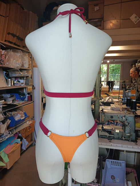 Cornalie · Brazilian Bikini · Solar Fuchsia Vibrant Contrast Bikini - lolaluna.com