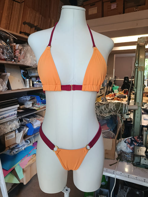 Cornalie · Brazilian Bikini · Solar Fuchsia Vibrant Contrast Bikini - lolaluna.com