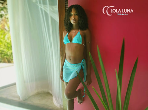 Ethereal Veil · Micro Pareo Skirt bikini - lolaluna.com