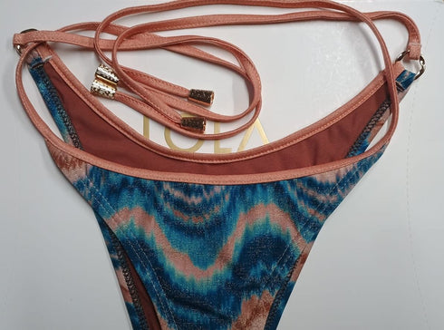 Lazulie · Brazilian Bikini Knot · Mineral Blue bikini - lolaluna.com
