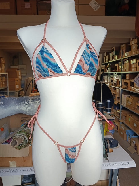Lazulie · Sexy Bikini · Mineral Blue, Gold Brown bikini - lolaluna.com