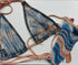 Lazulie · Sheer Thong Bikini · Transparent Mesh Mineral Blue bikini - lolaluna.com