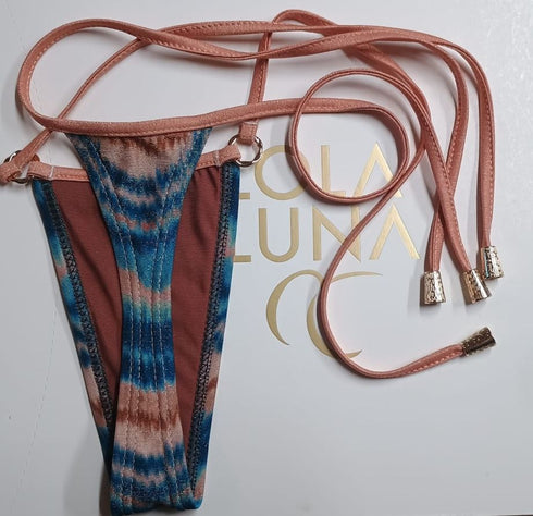 Lazulie · Sheer Thong Bikini · Transparent Mesh Mineral Blue bikini - lolaluna.com