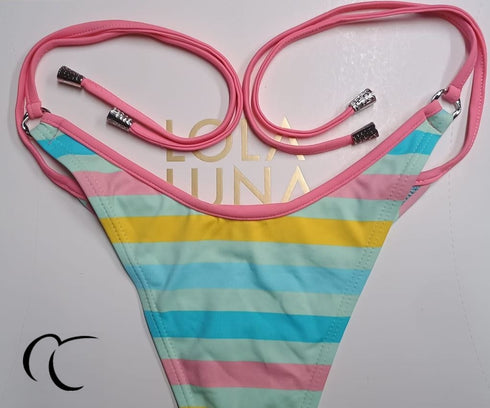 Rainbow · Brazilian Bikini · Pastel Pink | Lola Luna Bikini - lolaluna.com