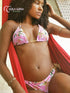 Selenie · Classic Bikini · Pink, White & Beige Lycra bikini - lolaluna.com