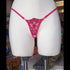 Violine Fuchsia Embroidered Micro Thong Micro string - lolaluna.com