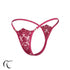 Violine Fuchsia Embroidered Micro Thong Micro string - lolaluna.com