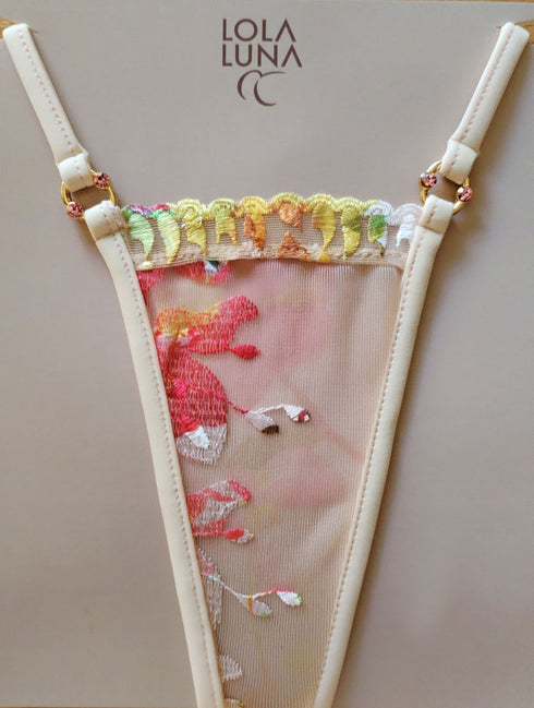 Petal closed thong (no bra) closed string - lolaluna.com