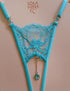 Helia Gift Set / Thong + Necklace in a lovely case open string - lolaluna.com
