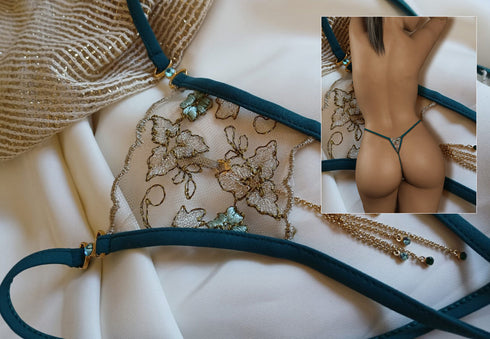 Jade Open Thong Open G-string - lolaluna.com