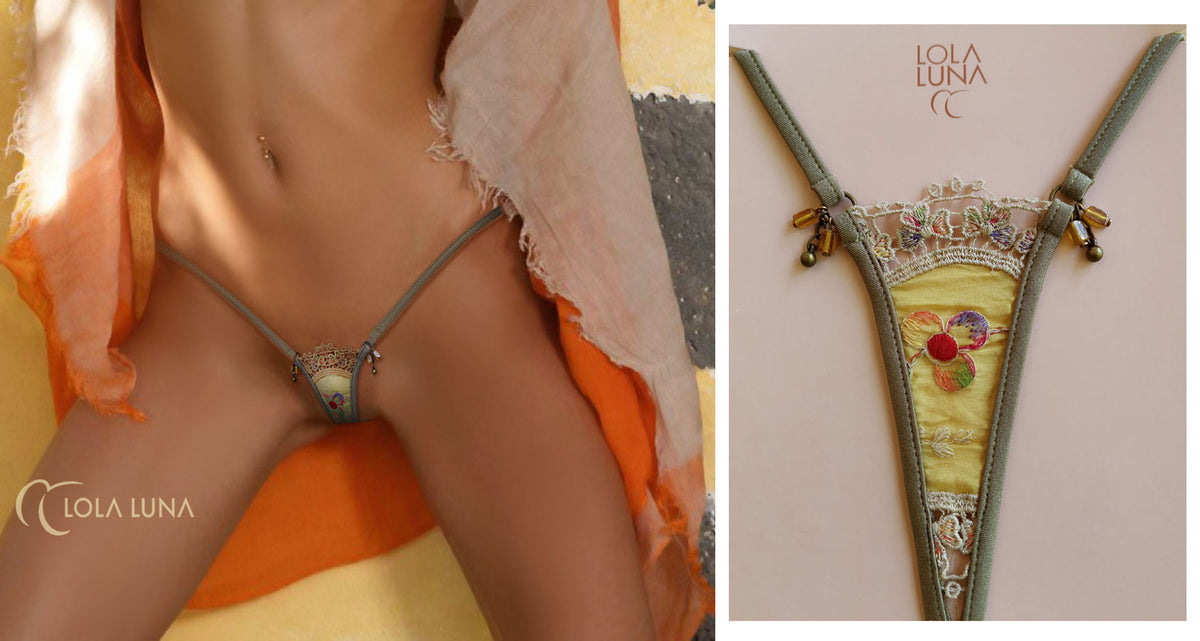 String Lupoline - Rose - Neuf Avec Étiquettes - Lingerie Alcor