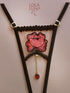 Kali Open G-string made of transparent tulle + jewel Open G-string - lolaluna.com
