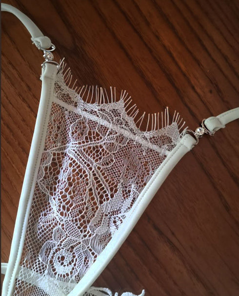 Milena white closed closed G-string - lolaluna.com