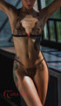Milena Black Closed Lace G-String - lolaluna.com