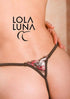 Pearl Gift Set / open Thong + Necklace in a Lovely Case Open G-string - lolaluna.com