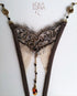 Natacha Gift Set / Thong + Necklace in a lovely case open string - lolaluna.com