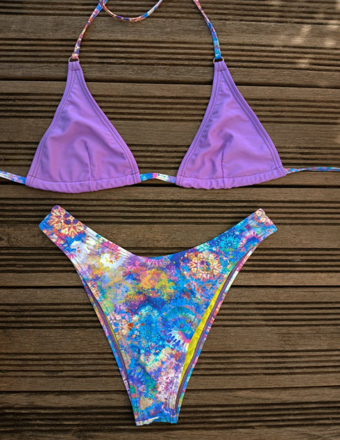 Palmyra · Brazilian Bikini Trendy · Blue, Pink & Purple Lycra Swim costume , bikini - lolaluna.com
