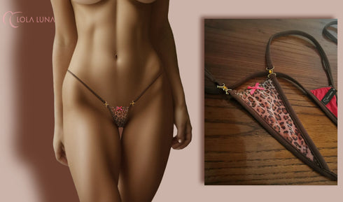 Panther set bra + thong lingerie set - lolaluna.com