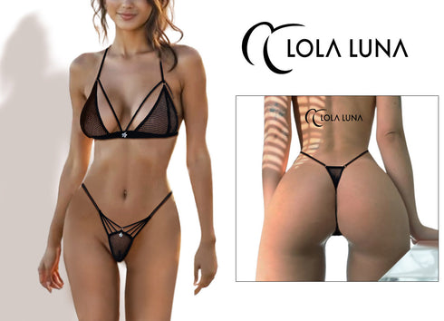 Kim Résille – Closed Thong - Graphical Art closed string - lolaluna.com