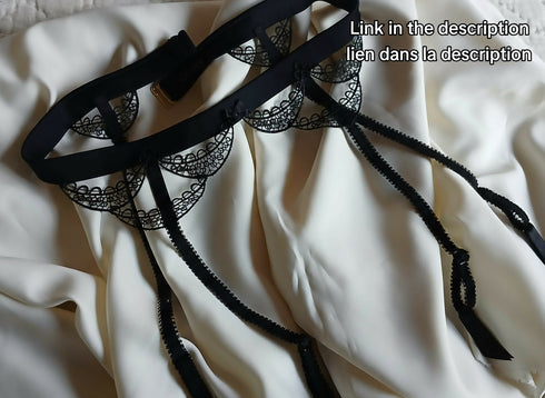 Bonnie set black lingerie set - lolaluna.com