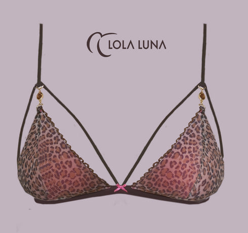 Panther set bra + thong lingerie set - lolaluna.com