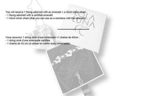 Open thong + Emerald Open G-string - lolaluna.com