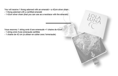 Open thong + Emerald