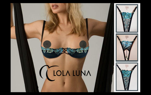 Celeste half cup set lingerie set - lolaluna.com