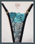 Celeste half cup Set: Unique Embroidery & Divine Modularity lingerie set - lolaluna.com