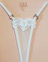Flore Set: The Radiance of Guipure and Crystal lingerie set - lolaluna.com