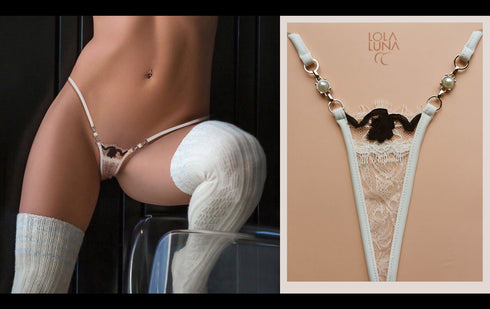 Micro string Belize white Micro string - lolaluna.com