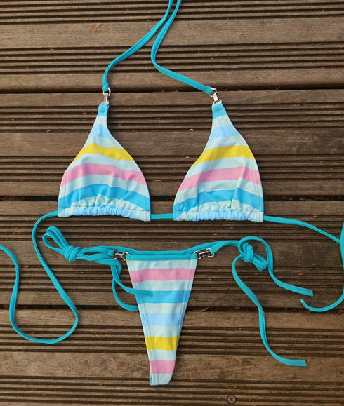 Bikini Rainbow string bikini string - lolaluna.com